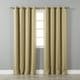preview thumbnail 12 of 32, Aurora Home Thermal Insulated Blackout Grommet Top 84-inch Curtain Panel Pair - 52 x 84 - 52 x 84 Tan