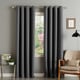 preview thumbnail 5 of 32, Aurora Home Thermal Insulated Blackout Grommet Top 84-inch Curtain Panel Pair - 52 x 84 - 52 x 84 Dark Grey