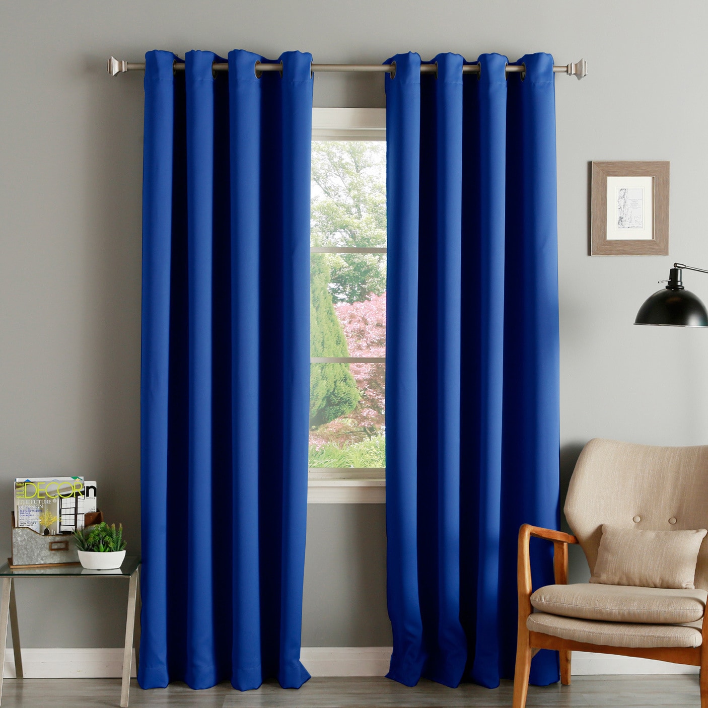 Shop Aurora Home Thermal Insulated Blackout Grommet Top 84 Inch