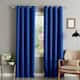 Aurora Home Thermal Insulated Blackout Grommet Top 84-inch Curtain Panel Pair - 52 x 84 - 52 x 84 - Cobalt