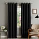preview thumbnail 14 of 32, Aurora Home Thermal Insulated Blackout Grommet Top 84-inch Curtain Panel Pair - 52 x 84 - 52 x 84 Onyx