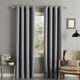 preview thumbnail 2 of 32, Aurora Home Thermal Insulated Blackout Grommet Top 84-inch Curtain Panel Pair - 52 x 84 - 52 x 84 Slate Grey
