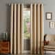 Aurora Home Thermal Insulated Blackout Grommet Top 84-inch Curtain Panel Pair - 52 x 84 - 52 x 84 - Beige
