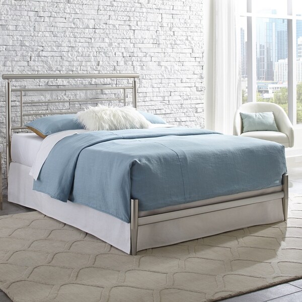 Chatham Complete Bed with Rounded Metal Headboard Rail and Swaged Legs