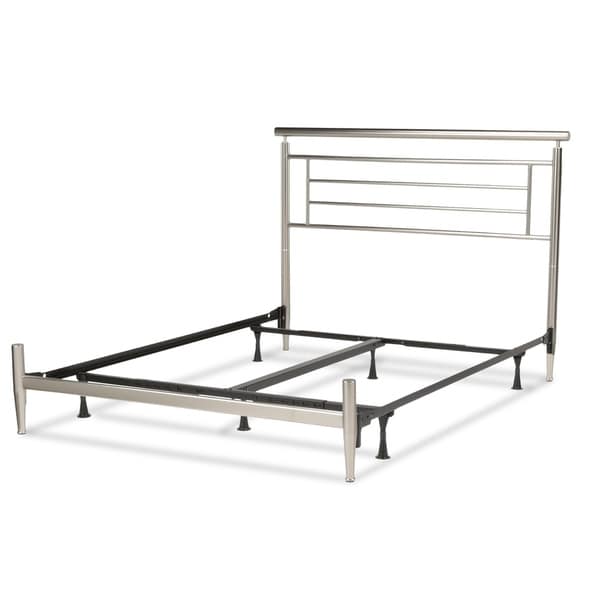 Chatham Complete Bed with Rounded Metal Headboard Rail and Swaged Legs