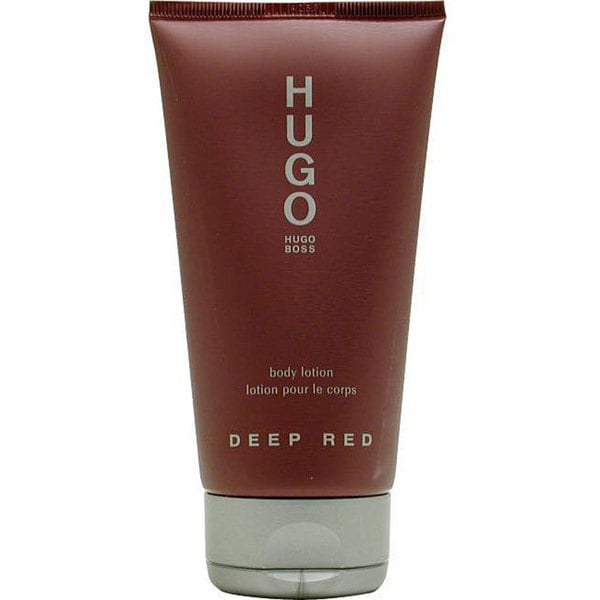 hugo deep red body lotion