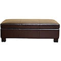 Terrance Dark Brown Large Storage Ottoman