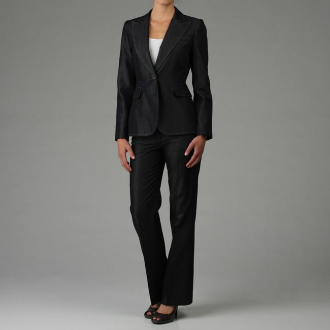 denim pant suits for ladies