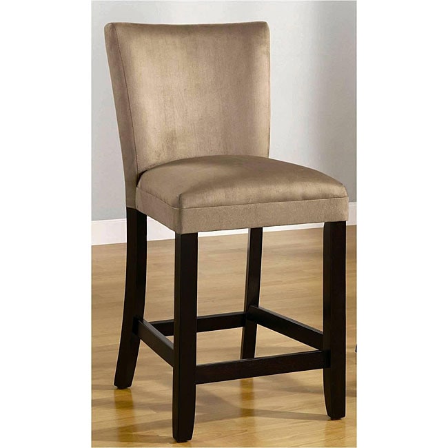 Empire Beige Microfiber Counter Stools (set Of 2)