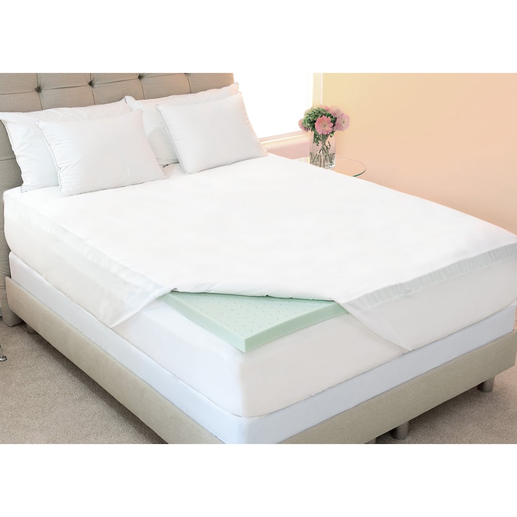 Dream Form Green Tea 2-inch Memory Foam Mattress Topper