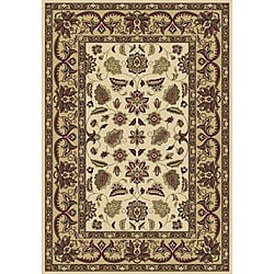 Anoosh Persian Ivory Garden Design Rug (3'11 x 5'3) 3x5   4x6 Rugs