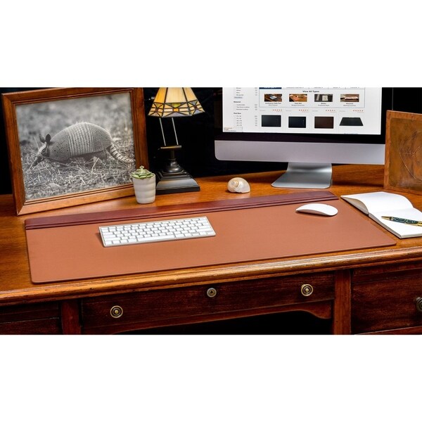 Office Products Dacasso Black Leather Desk Mat 30 Inch By 19 Inch