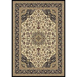 Anoosha Kashan Ivory/ Black Rug (3'11 x 5'3) Dynamic Rugs 3x5   4x6 Rugs