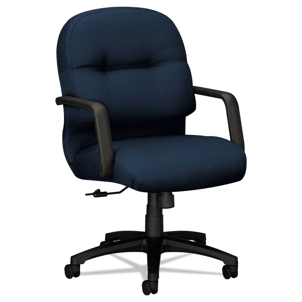 HON 2090 Pillow Soft Series Blue Mid Back Fabric Chair