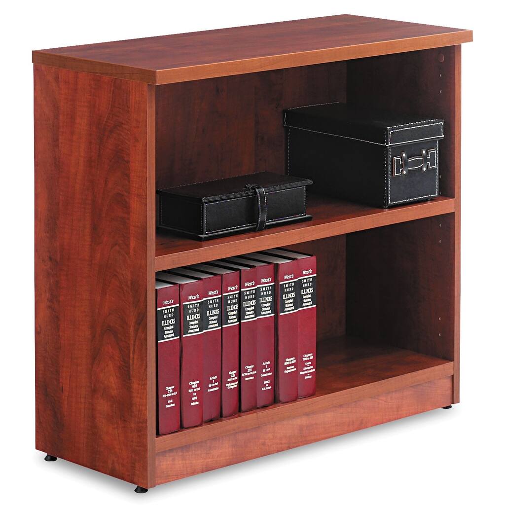 Alera Valencia Series 2-Shelf Light Brown Bookcase