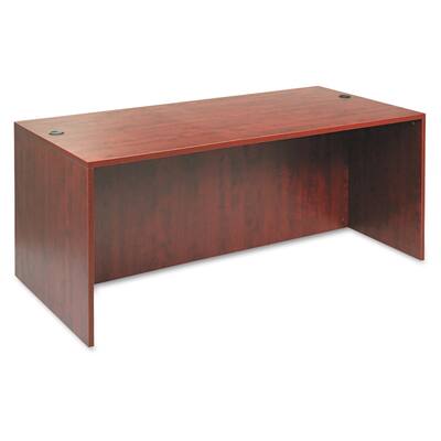 Alera Valencia Series Medium Cherry Straight Desk Shell