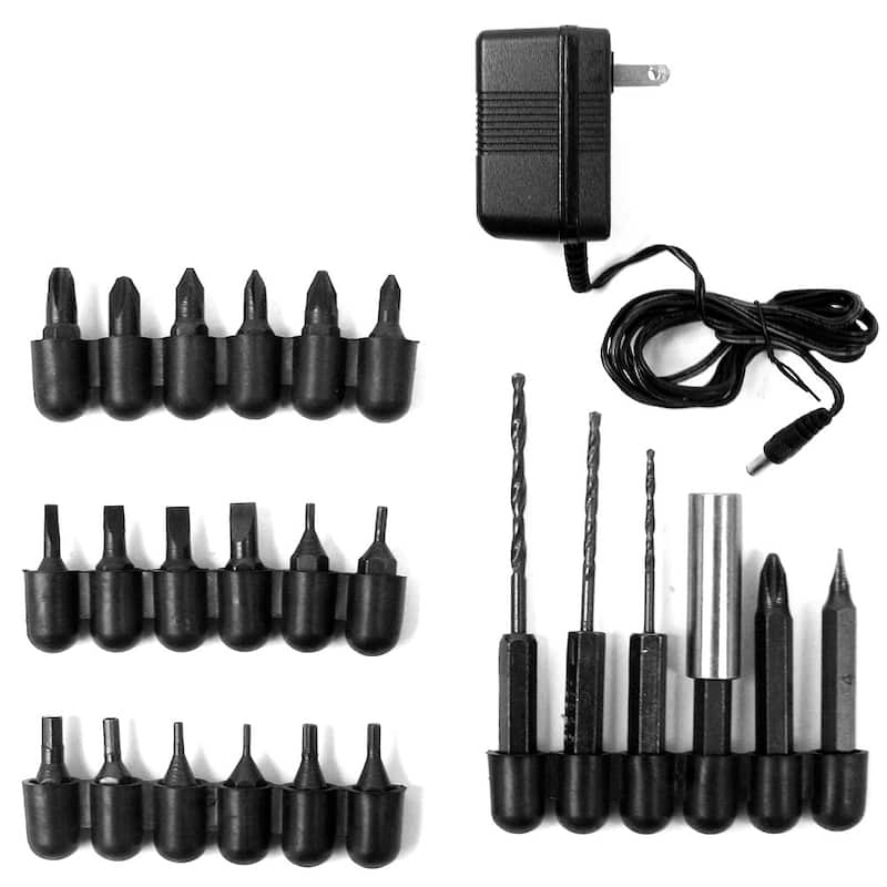 Cordless Screwdriver with LED Light (Set of Two)