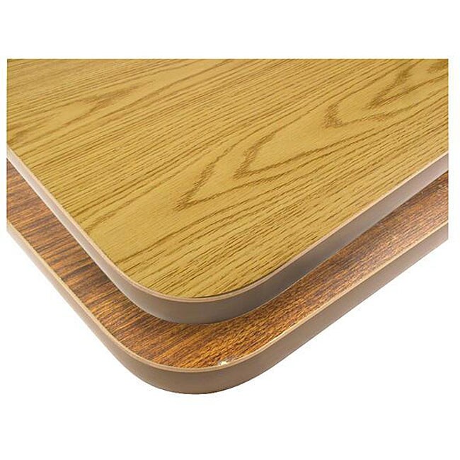 Rectangular 30-in x 48-in Walnut/Oak Tabletop