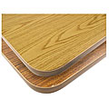 Rectangular 30-in x 48-in Walnut/Oak Tabletop