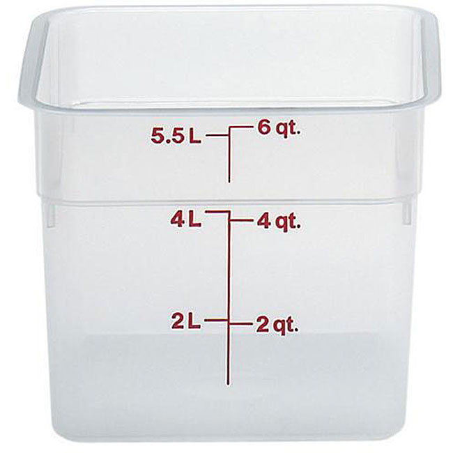 Shop Cambro 6 Quart Translucent Square Container Free Shipping On