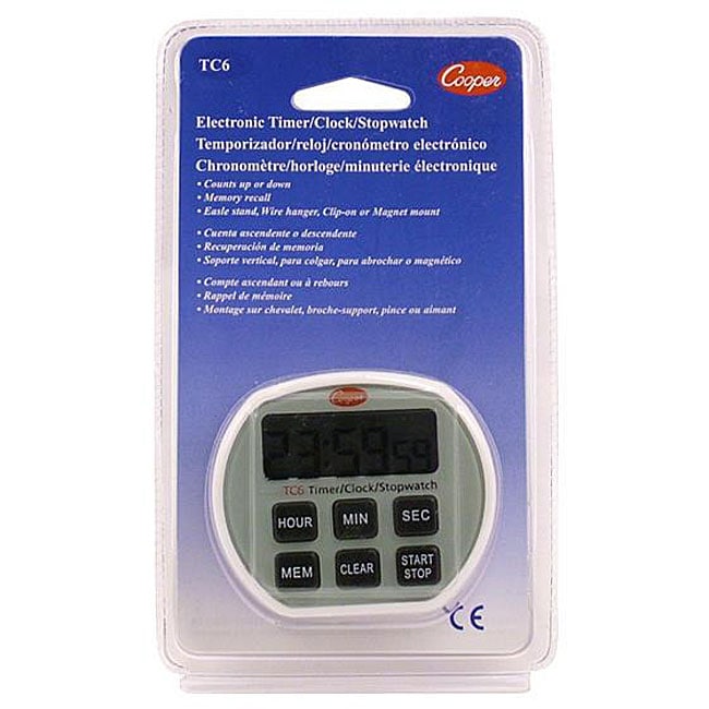 Cooper Instrument 24 hr Timer Clock Stop Watch   12347432  