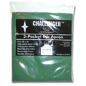 Challenger Hunter Green Adjustable Three Pocket Apron