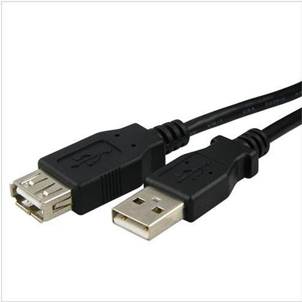 INSTEN USB 2.0 15-foot Black Male to Female Type A to A Extension Cable
