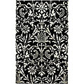 Hand-Tufted Black New Zealand Wool Rug (8' x 11')