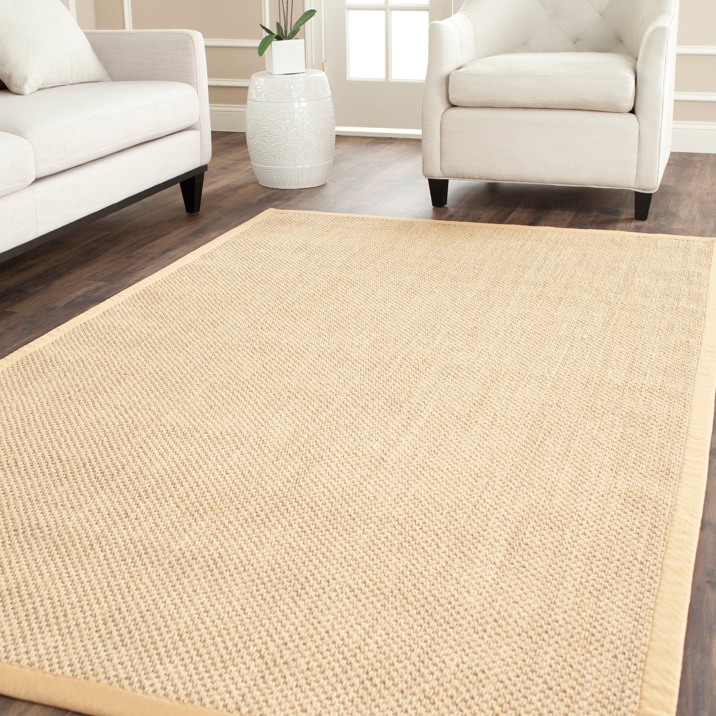 Hand woven Resorts Natural/ Beige Fine Sisal Rug (4 X 6)