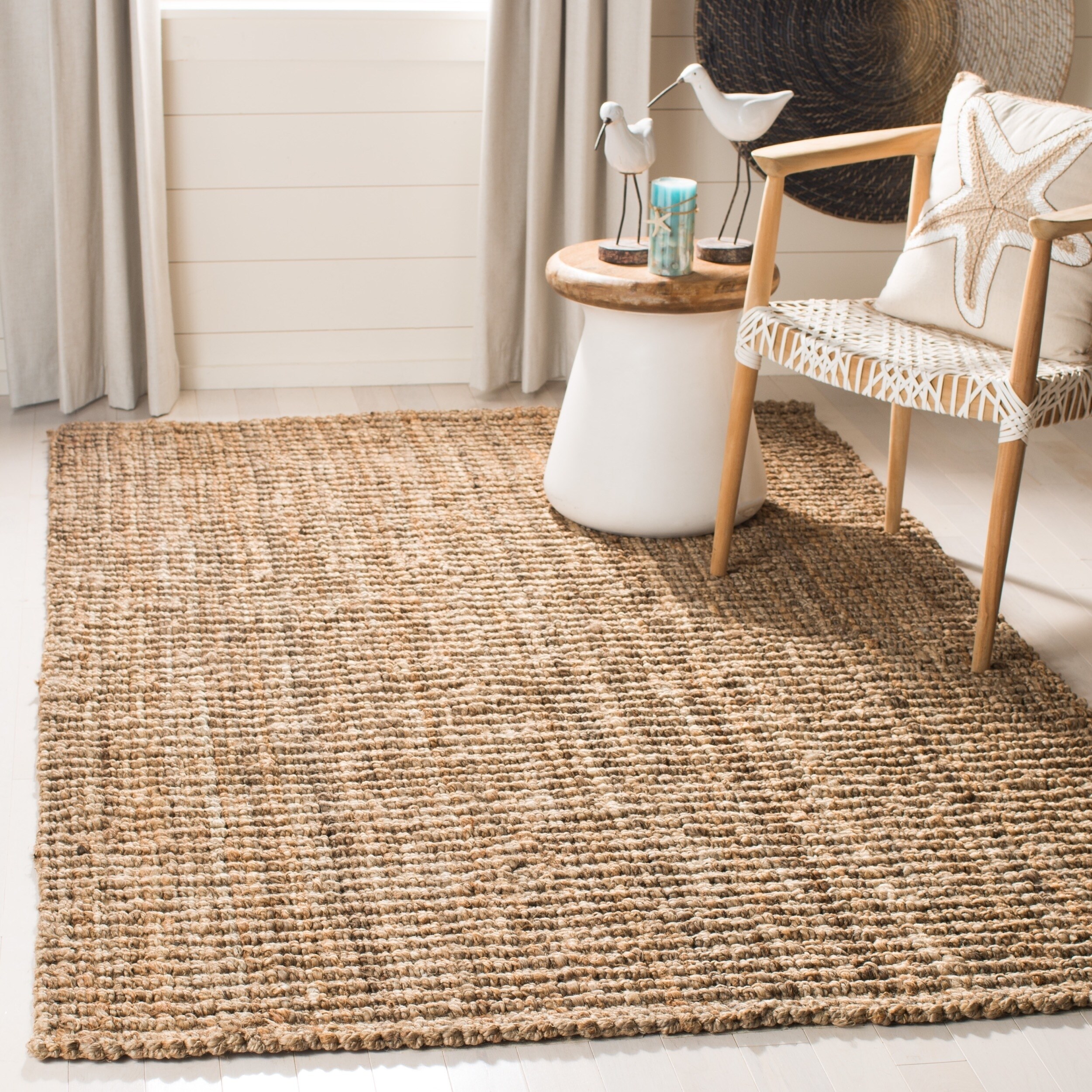 Safavieh Handmade Natural Fiber Barbados Chunky Thick Jute Rug 6 X 9