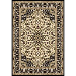Anoosha Kashan Ivory/ Black Rug (7'10 x 10'10) - Bed Bath & Beyond ...
