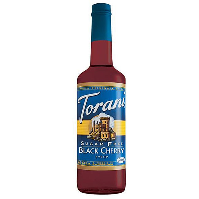 Torani 750ML Sugar Free Black Cherry Syrup (Pack of 12) - Free Shipping