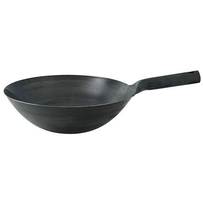 Mandarin 14-in Steel Wok with Steel Handle
