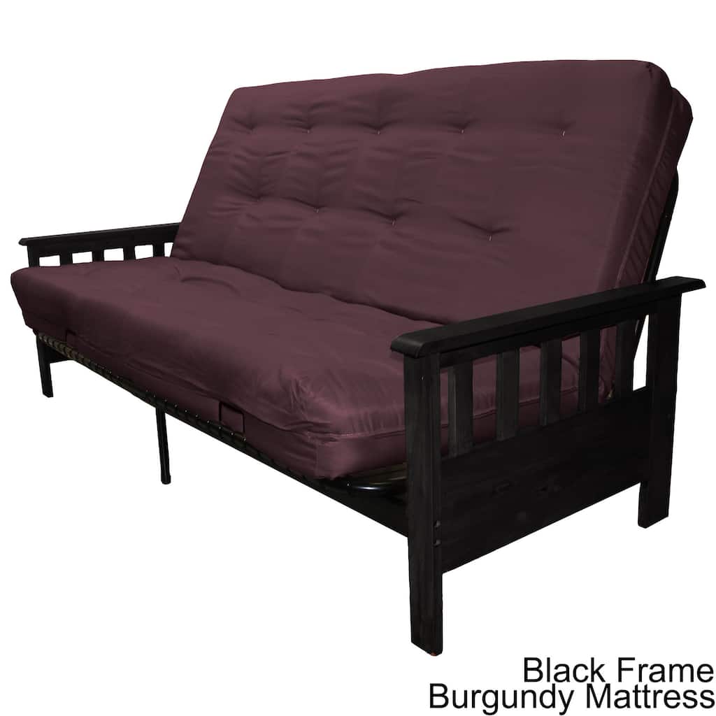 Providence Full Mission-style Frame/Twill Premier Mattress Futon Set