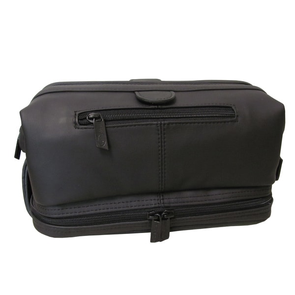 Amerileather Men's Leather Toiletry Bag