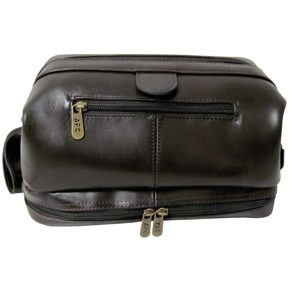 mens leather toiletry