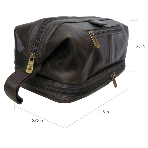 leather toiletry bag for mens monogram