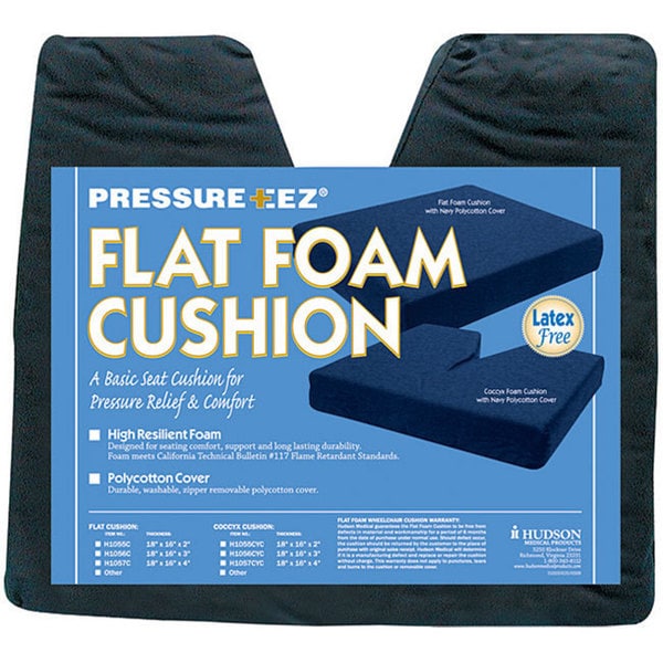 Hudson Pressure Eez 4-inch Flat Foam Seat Cushions (Pack of 4)
