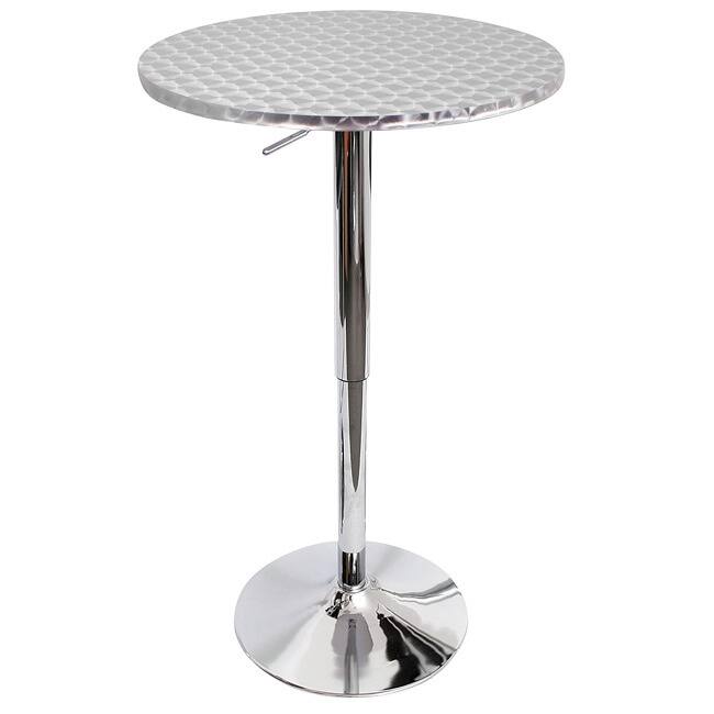 Porch & Den Foresthill Polished Chrome Bar Table