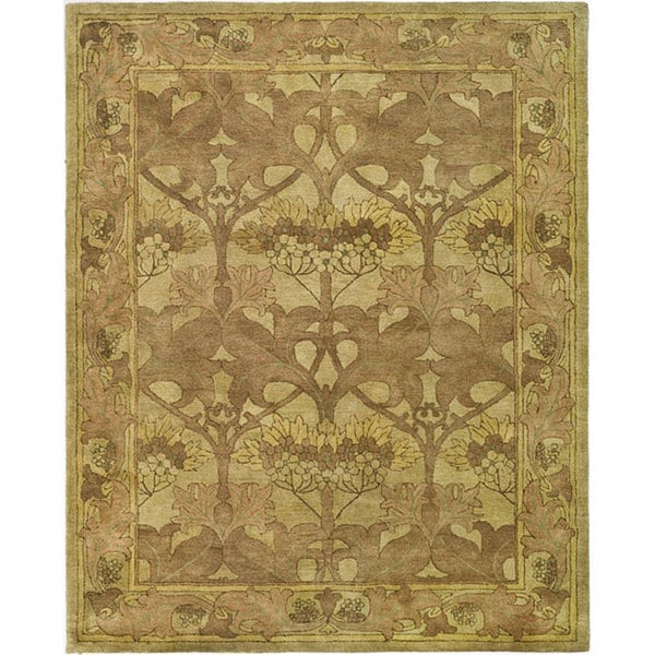 Safavieh Handmade Arts And Craft Beige Wool Rug 6 X 9 Safavieh Handmade Arts And Craft Beige Wool Rug