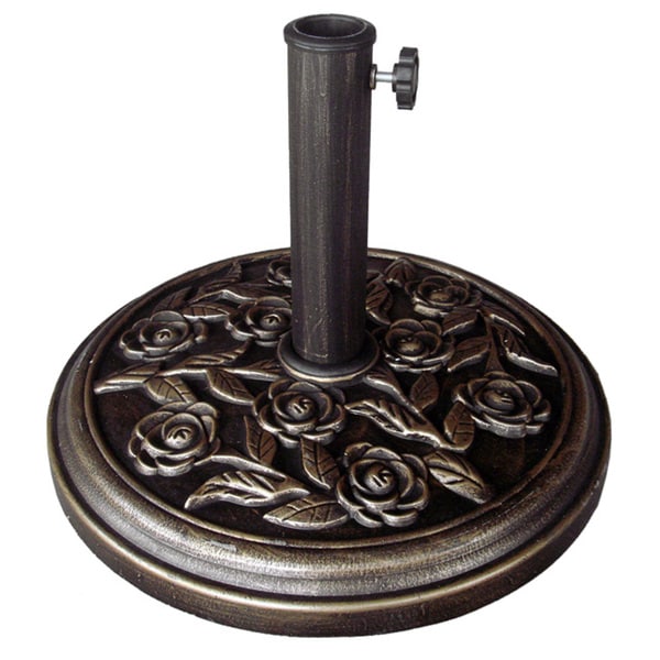 Bronze Rose Patio Umbrella Stand Free Shipping Today