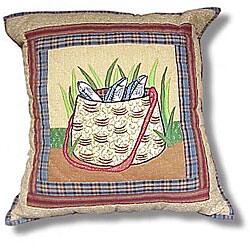 Shop Gone Fishing Throw Pillows Set Of 2 Free Shipping On