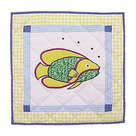 'Fun Fish' 16x16 Throw Pillows and Fillers (Set of 2)