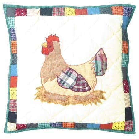 'Hen' 16x16 Pillow Covers and Fillers (Set of 2)