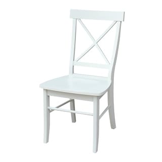 Maison Rouge Middleton Linen White X-back Chairs (Set of 2). Opens flyout.