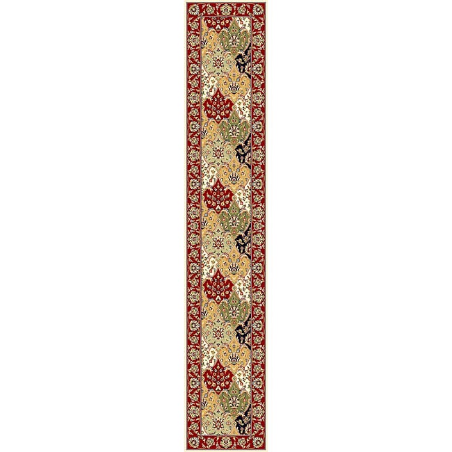 Lyndhurst Collection Multicolor/ Red Runner (23 X 22)