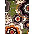 Safavieh Handmade Flower Power Ivory/ Multi N. Z. Wool Rug - 7'6 x 9'6