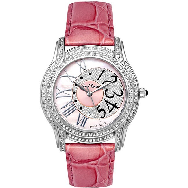 Shop Joe Rodeo Women's 'Beverly' Diamond Watch - Free Shipping Today ...