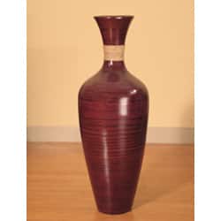 Brown Vases Online At Our Best Decorative 28 Inch Bamboo Floor Vase And White Gladiolas