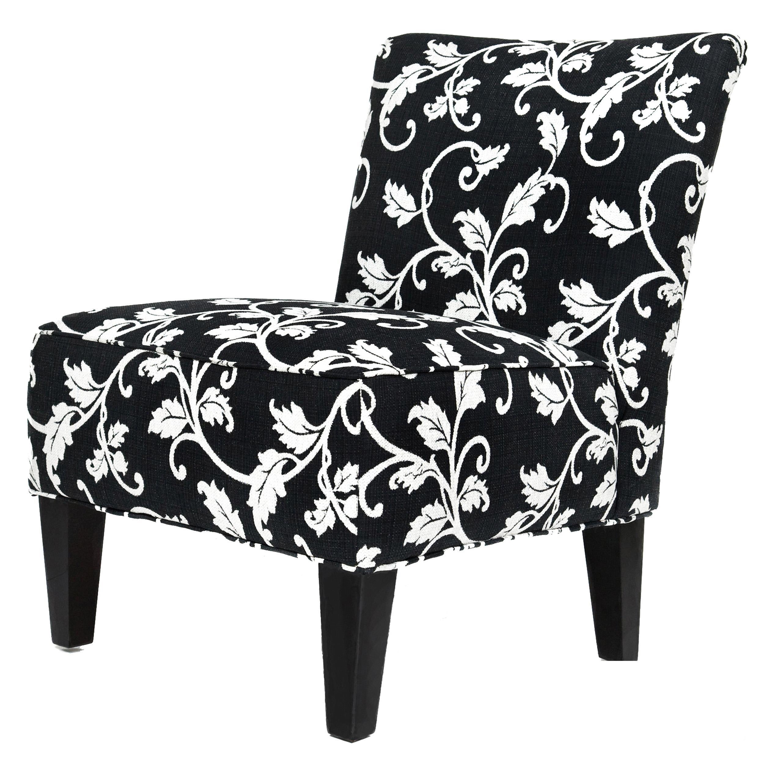 angelo:HOME Davis Armless Charcoal Chair Black and White Vine ...